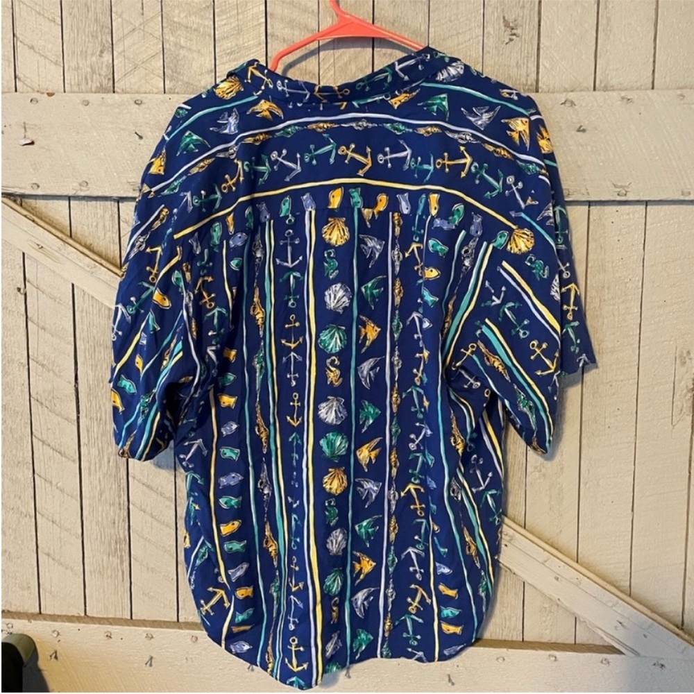 Pendleton Vintage Button Down Nautical Top - image 4